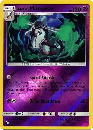 Unified Minds Alolan Marowak #75/236 reverse holo